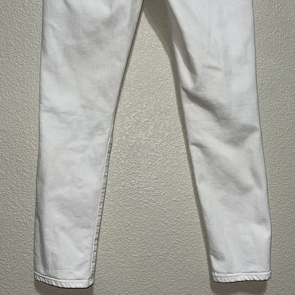J Crew White Toothpick 26ankle Jeans